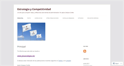 Desktop Screenshot of estrategiaycompetitividad.org